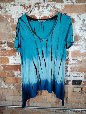 TRYST Tie Dye Blouse Blue Women's Size L